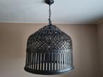 Zware metalen "kasteel" lamp, stoer en sober, Ophalen, Zo goed als nieuw, Stoer en sober, 50 tot 75 cm