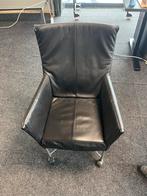 6 Eettafel Stoelen - Montis Leer Chaplin, Huis en Inrichting, Ophalen, Minder dan 50 cm, Gebruikt, Minder dan 75 cm