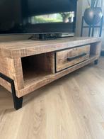 Industriele mango houten salontafel, Ophalen, 50 tot 100 cm, 100 tot 150 cm, Zo goed als nieuw