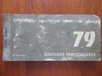 Citroën Voitures Particuliers 1979 (zakboekje), Ophalen of Verzenden