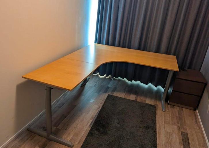 Ikea Galant Hoekbureau 200x160cm, Huis en Inrichting, Bureaus, Ophalen