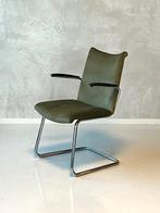 De Wit 3014 eetkamerstoel vintage design sledestoel groen, De Wit, Gebruikt, Overige kleuren, Overige materialen