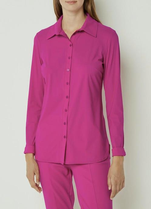 Studio Anneloes Poppy shirt fuchsia XS, Kleding | Dames, Blouses en Tunieken, Zo goed als nieuw, Maat 34 (XS) of kleiner, Roze