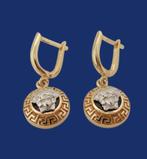 Prachtige 14 karaat Gouden Oorbellen Versaceoorbellen, Jw, Hangers, Verzenden, Nieuw