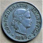 Zwitserland 10 rappen 1880.(4), Verzenden, Overige landen, Losse munt