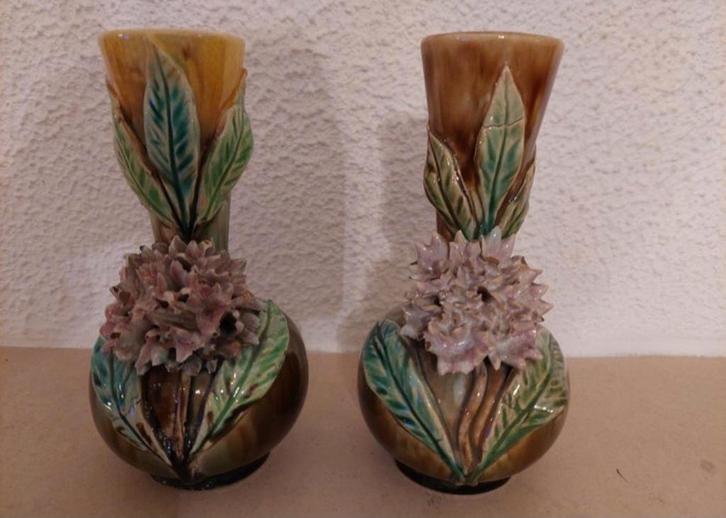 Paar antieke vazen, Antiek en Kunst, Antiek | Vazen, Ophalen of Verzenden