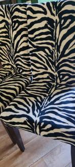 2x nette Zebra pluche eettafelstoelen, Huis en Inrichting, Stoelen, Ophalen, Safari - Jungle, Twee, Overige kleuren
