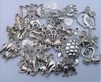 50 Tibetaans zilveren bedels vlinders schildpad zwanen, Hobby en Vrije tijd, Kralen en Sieraden maken, Verzenden, Nieuw, Bedel