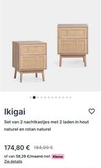 Nieuw Nachtkastjes (2) rotan | Klast home, Ophalen of Verzenden