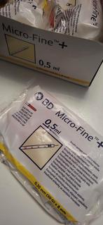 Insuline spuitjes 0,5 ml, Diversen, Verpleegmiddelen, Ophalen, Nieuw