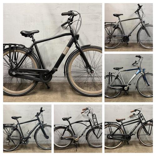 HERENFIETSEN! Veel 2e hands herenfietsen op vooraad, Fietsen en Brommers, Fietsen | Heren | Herenfietsen, Zo goed als nieuw, Overige merken