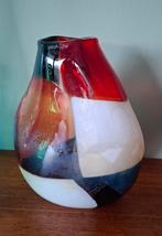 Mdina glas, Malta, unieke glazen vaas, Overige kleuren, Ophalen of Verzenden, Minder dan 50 cm, Glas