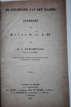 H.F. Kohlbrugge - De gelijkenis van den zaaier. (1858), Boeken, Ophalen of Verzenden, Gelezen, Christendom | Protestants