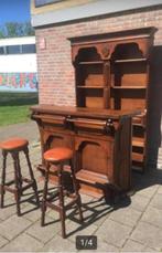 Engelse🇬🇧Huisbar barmeubel cafe bar biertap toog Heiniken, Ophalen of Verzenden, Zo goed als nieuw, Inclusief barstoelen