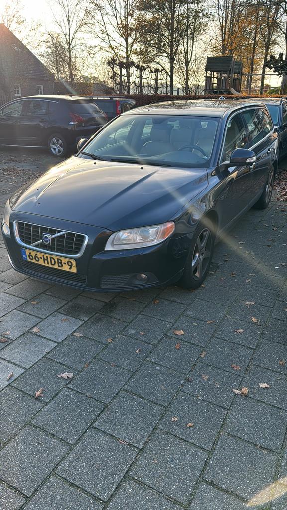 Volvo V70 2.4 D 120KW AUT 2008 Blauw, Auto's, Volvo, Bedrijf, V70, Diesel, D, Stationwagon, Automaat, Origineel Nederlands, Blauw