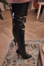 Pleaser overknee lak laarzen, Hoge laarzen, Verzenden, Zwart, Pleaser