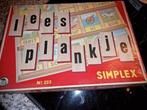 Simplex leesplankje met letters en doos, Ophalen of Verzenden