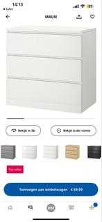 Ikea Malm Kast - Nieuw, Kunststof, Nieuw, Ophalen of Verzenden, Met lade(s)