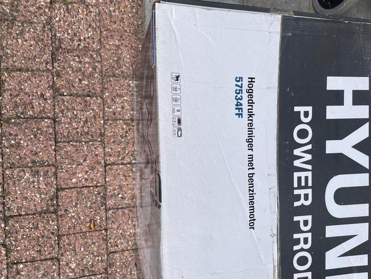 Hyundai Hogedrukreiniger Benzine - Krachtig & Mobiel!, Tuin en Terras, Hogedrukreinigers, Nieuw, Benzine, Met regelbare waterdruk