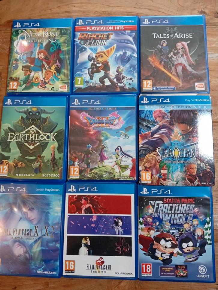 PS4 Games - Diverse Collectie!, Spelcomputers en Games, Games | Overige, Gebruikt, Role Playing Game (Rpg), 1 speler, Vanaf 12 jaar
