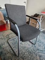 Vepa kantoorstoel - grijze stof, metalen frame, Ophalen, Gebruikt, Metaal, Eén