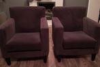 Mooie bruine fauteuils (set van 2), Minder dan 50 cm, Gebruikt, Minder dan 75 cm, Ophalen of Verzenden