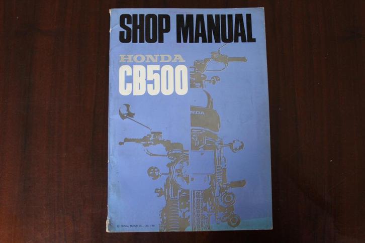 Honda CB500 four 1971 motorcycle shop manual CB 500 f, Motoren, Handleidingen en Instructieboekjes, Honda, Ophalen of Verzenden