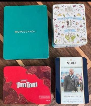 Set van 4 Blikjes - Koekentrommels beschikbaar voor biedingen