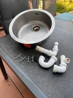 Spoelbak met toebehoren, Huis en Inrichting, Keuken | Keukenelementen, Ophalen, Minder dan 50 cm, Zo goed als nieuw, Minder dan 100 cm