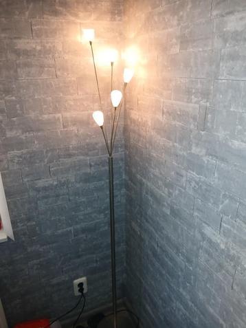 Staande schemerlamp als nieuw met dimmer 