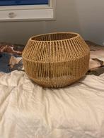 Mooie Rieten Hanglamp, 25 tot 50 cm, Beige, Rond, Ophalen of Verzenden