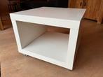 IKEA bijzettafel op wielen GEBREK/LACK, Huis en Inrichting, Tafels | Salontafels, Gebruikt, 50 tot 100 cm, Vierkant, Minder dan 50 cm