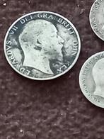 Antieke Zilveren Engelse koning Edward VII  1902  shilling, Postzegels en Munten, Munten | Europa | Euromunten, Spanje, Ophalen of Verzenden