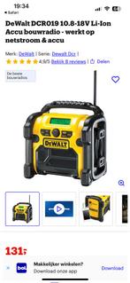 DeWalt 12V/18V LITHIUM ION Radio, Ophalen, Nieuw, Bouwradio