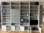Lundia stelling 34 planken 1 glasplaat, deuren en plinten, Huis en Inrichting, Kasten | Stellingkasten, Ophalen, Gebruikt