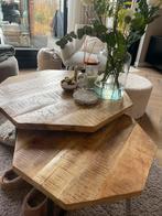 Tafel met salon tafel, Huis en Inrichting, Tafels | Eettafels, Ophalen, Zo goed als nieuw, Vierkant, 50 tot 100 cm