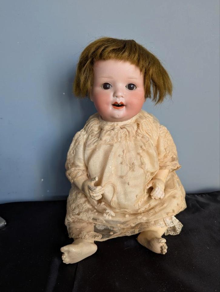 Antieke Heubach Koppelsdorf Pop Heubach, Verzamelen, Poppen, Gebruikt, Pop, Ophalen of Verzenden