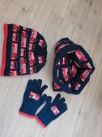 Winterset muts, kolsjaal en handschoenen brandweer, Gebruikt, C&A, Jongen of Meisje, Ophalen of Verzenden