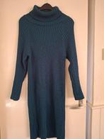 Winter jurk maat M/38 petrol - met colkraag -, Maat 38/40 (M), Blauw, Ophalen of Verzenden, Gedragen