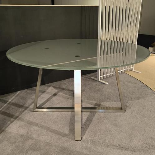 NIEUW: Eetkamertafel Talik Glas Rond, Huis en Inrichting, Tafels | Eettafels, Nieuw, 150 tot 200 cm, 150 tot 200 cm, Vijf personen of meer