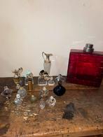 Verzameling vintage parfum flesje en flacons allemaal glas, Ophalen of Verzenden, Zo goed als nieuw, Parfumfles