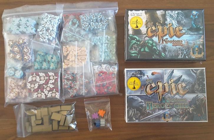 Tiny Epic Kingdoms collectie (incl. ras-specifieke meeples), Hobby en Vrije tijd, Gezelschapsspellen | Bordspellen, Nieuw, Een of twee spelers