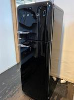 Smeg koelkast hoogglans zwart, 60 cm of meer, Met vriesvak, 200 liter of meer, Ophalen of Verzenden