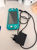 Nintendo Switch Lite Turquoise met oplader, Spelcomputers en Games, Spelcomputers | Nintendo Switch Lite, Ophalen of Verzenden