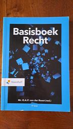 Basisboek recht, Ophalen, Alpha, Zo goed als nieuw, HBO