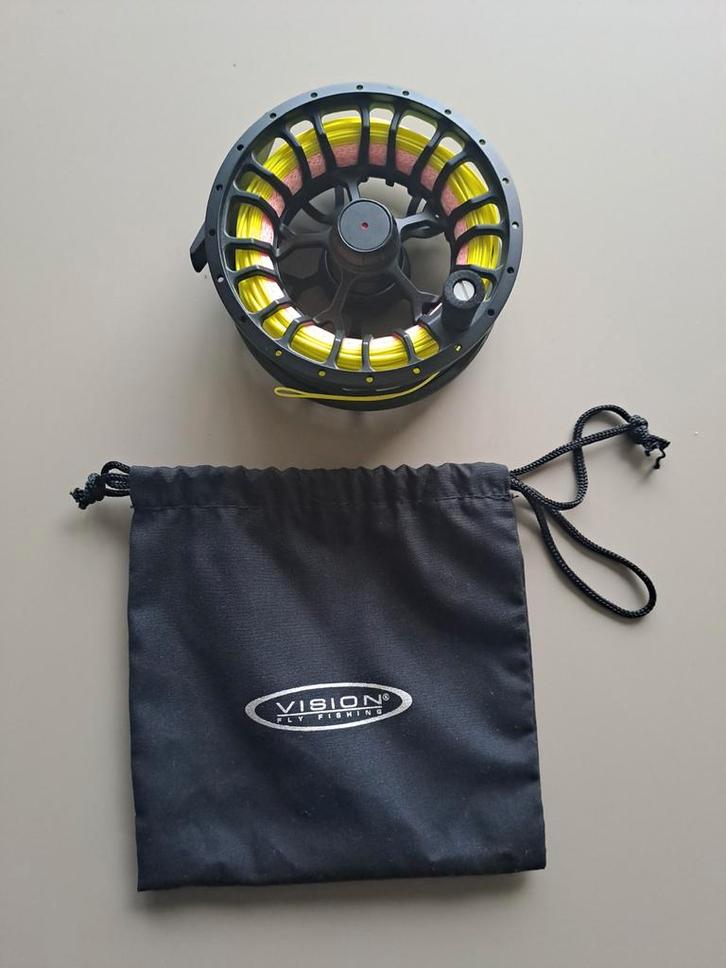 Vision hero reel 7-9, Watersport en Boten, Hengelsport | Vliegvissen, Nieuw, Molen, Ophalen of Verzenden