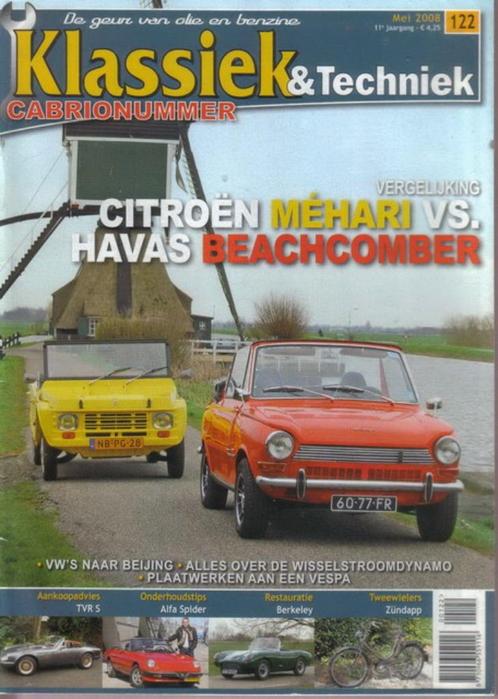 Klassiek & Techniek 122 2008 : Alfa Spider - Citroen Mehari, Boeken, Auto's | Folders en Tijdschriften, Gelezen, Algemeen, Ophalen of Verzenden