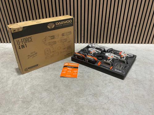 Daewoo u-force 4 in 1 gereedschapsset, Doe-het-zelf en Verbouw, Gereedschap | Boormachines, Nieuw, Boormachine, 600 watt of meer