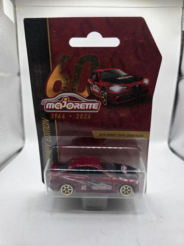 Majorette Alfa Romeo Giulia Quadrifoglio 60th Anniversary, Hobby en Vrije tijd, Modelbouw | Auto's en Voertuigen, Nieuw, Auto