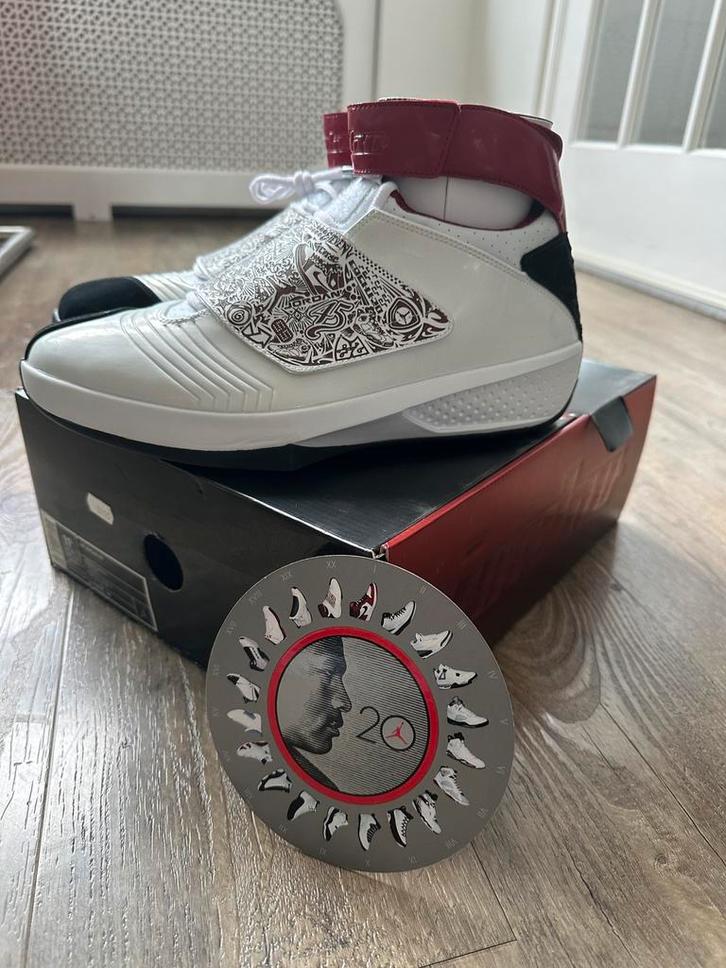 Nike Air Jordan XX EUR 45.5 White/Varsity Red-Black 2005 DS, Kleding | Heren, Schoenen, Nieuw, Sneakers of Gympen, Wit, Verzenden
